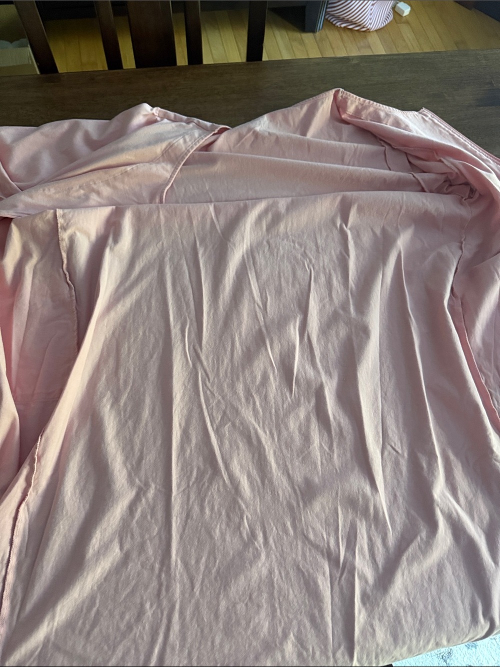 Pink 3/4 sleeve zip up robe - Picture 9 of 9